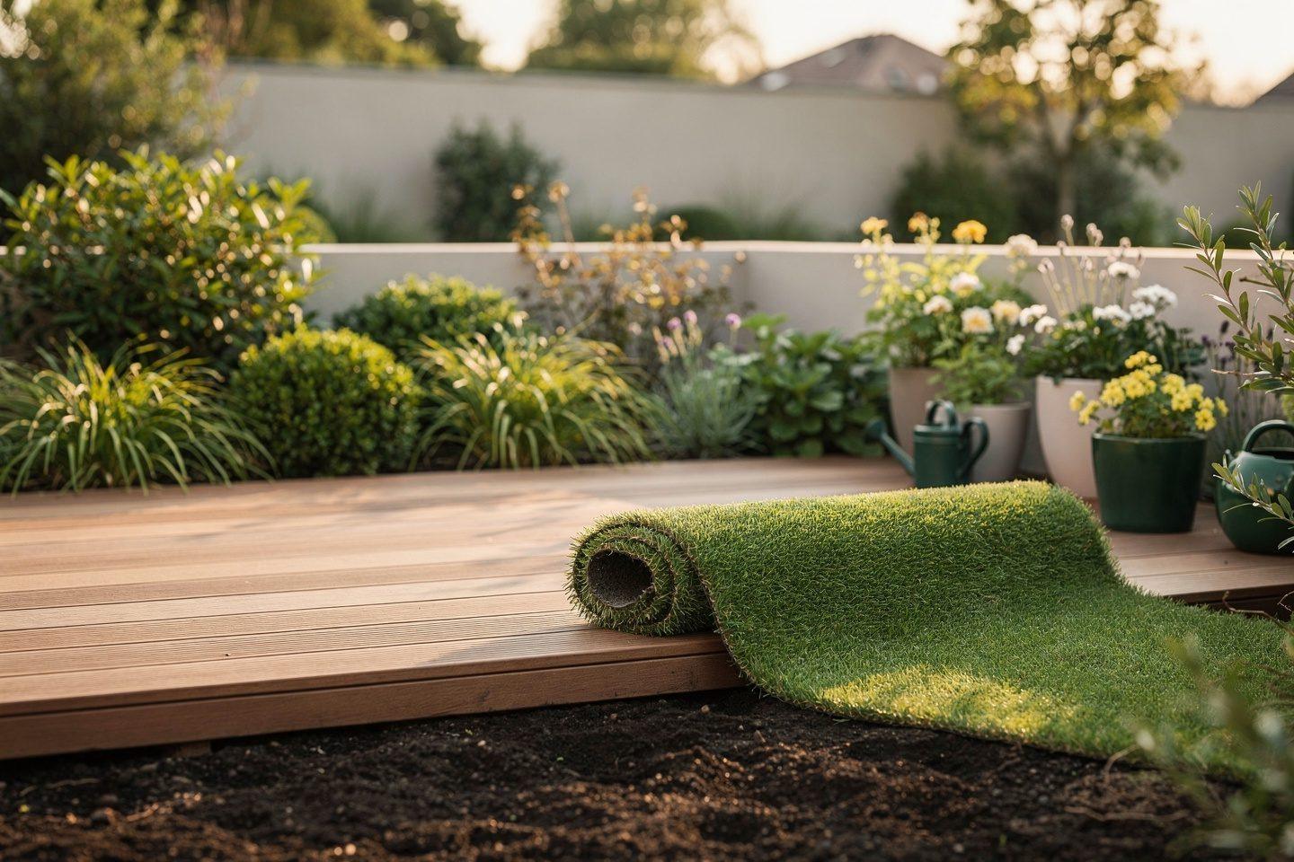 Terrassenbau – Gartenneugestaltung, Gartenpflege, Rollrasen – Galabau De Wit